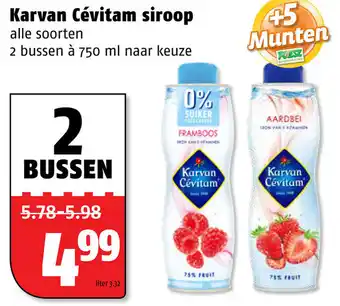 Poiesz Karvan Cevitam siroop 2*750ml aanbieding