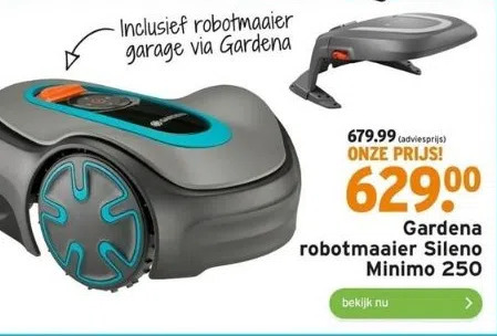 Gardena robotmaaier sileno minimo 250 aanbieding bij GAMMA