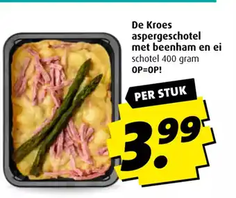 Boni De kroes aspergeschotel met beenham en ei 400 gram aanbieding