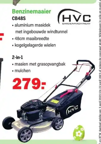 Van Cranenbroek HVC benzinemaaier CB48S aanbieding