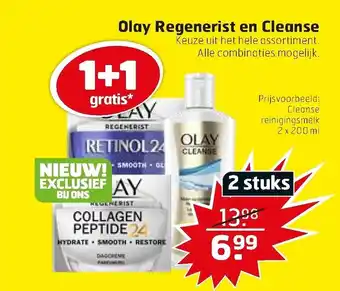 Trekpleister Olay regenerist en cleanse aanbieding