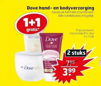 Trekpleister Dove hand-en bodyverzorging aanbieding