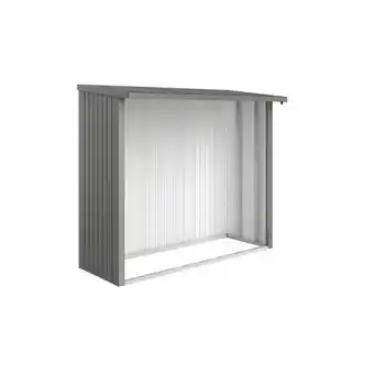 Praxis Biohort achterwand woodstock 230 kwartsgrijs metallic 217,5x196,5cm aanbieding