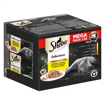 Zooplus 32x85g selection in saus variaties in kuipjes sheba kattenvoer aanbieding