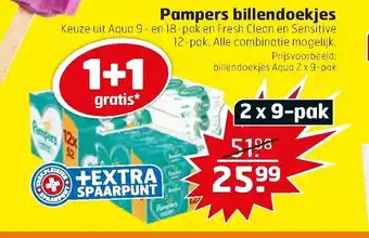 Trekpleister Pampers billendoekjes aanbieding