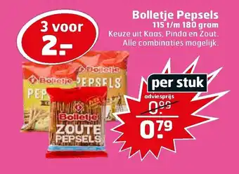 Trekpleister Bolletje pepsels 180g aanbieding