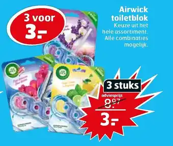 Trekpleister Airwick toiletblok aanbieding