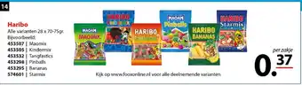 FOOX Haribo 28*70-75g aanbieding