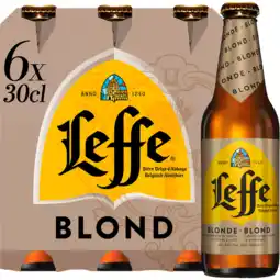 Jumbo Leffe blond belgisch abdijbier flessen 6 x 300ml aanbieding