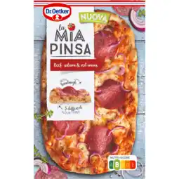 Jumbo Dr. oetker la mia pinsa pizza rundersalami 305g aanbieding