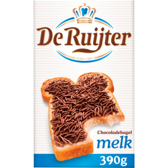 Jumbo De ruijter hagelslag melk 390g aanbieding