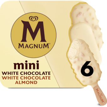 Jumbo Magnum ijs mini white chocolate & white almond aanbieding