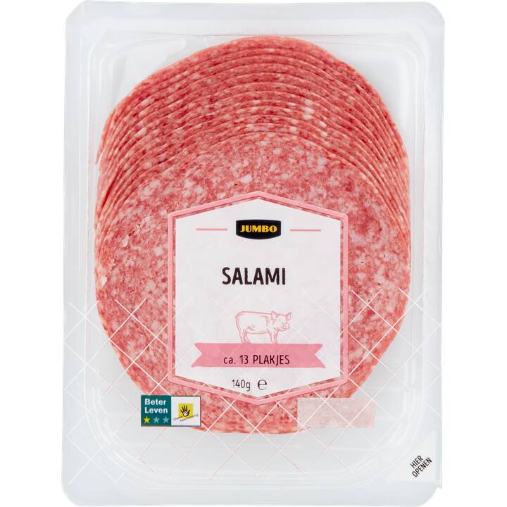 Jumbo salami 140g aanbieding bij Jumbo