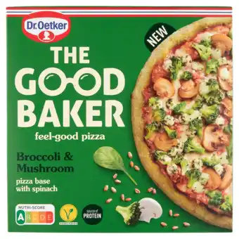 Jumbo Dr. oetker the good baker pizza broccoli and mushroom 365g aanbieding