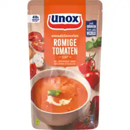 Jumbo Unox romige tomaten soep met zongedroogde tomaat, mascarpone en basilicum 570ml aanbieding