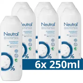 Jumbo Neutral 0% shampoo normaal 6 x 250ml aanbieding