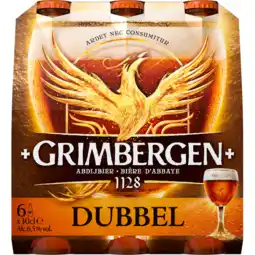 Jumbo Grimbergen dubbel flessen 6 x 300ml aanbieding