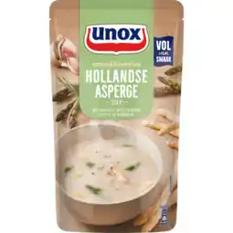 Jumbo Unox hollandse asperge soep met smaakvolle witte en groene asperges 570ml aanbieding