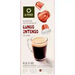 Jumbo La place lungo intenso koffiecups 10 stuks aanbieding