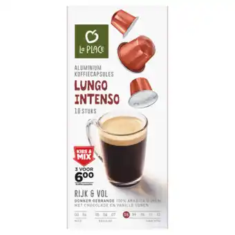 Jumbo La place lungo intenso koffiecups 10 stuks aanbieding