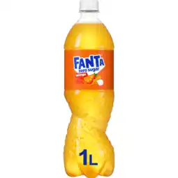 Jumbo Fanta orange no sugar 1l aanbieding