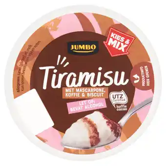 Jumbo Jumbo tiramisu met mascarpone, koffie & biscuit 80g aanbieding