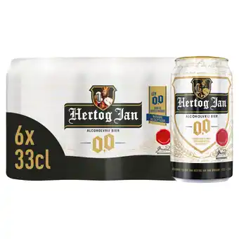 Jumbo Hertog jan alcoholvrij bier 0.0 blikken 6 x 33cl aanbieding