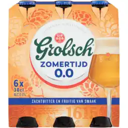 Jumbo Grolsch - zomertijd 0.0% - fles - 6 x 300ml aanbieding