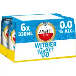 Jumbo Amstel witbier radler 0.0 bier blik 6 x 330ml aanbieding