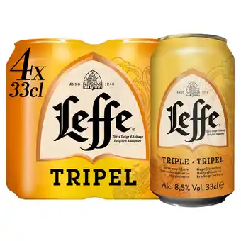 Jumbo Leffe - tripel - blik 4 x 330ml aanbieding