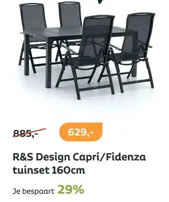 Kees Smit R&s design capri/fidenza tuinset 160cm aanbieding