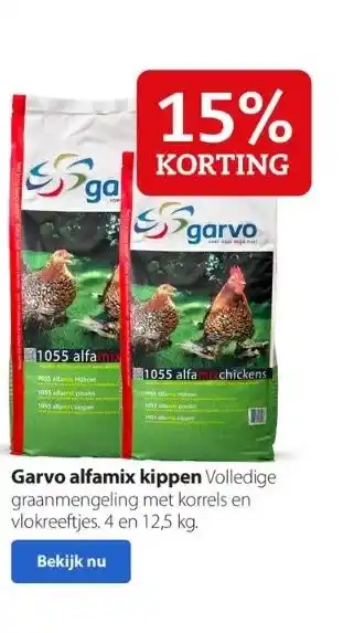 Boerenbond Garvo alfamix kippen aanbieding