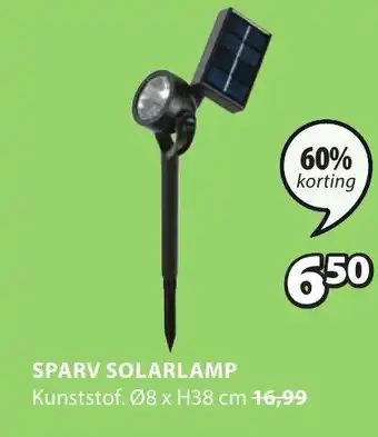 Jysk Sparv solarlamp 8xH38CM aanbieding