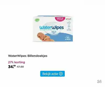 Plein.nl WaterWipes Billendoekjes 27% Korting aanbieding