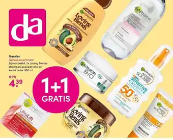 DA Garnier 1+1 Gratis aanbieding