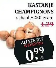 MCD Supermarkt Kastanje Champignons aanbieding