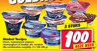 Nettorama Almhof Toetjes 2x130-180 gr. aanbieding