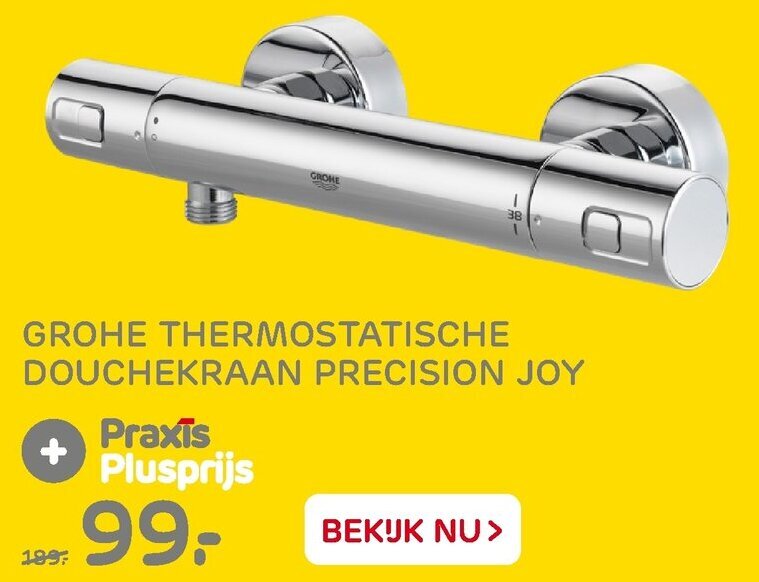Grohe Thermostatische douchekraan Precision Joy aanbieding bij Praxis