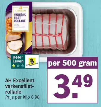 Albert Heijn AH Excellent varkensfiletrollade 500g aanbieding