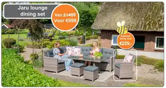 Tuinmeubelland Jaru lounge dining set aanbieding