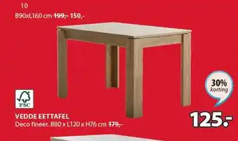 Jysk Vedde eettafel aanbieding