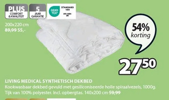 Jysk Living medical synthetisch dekbed aanbieding