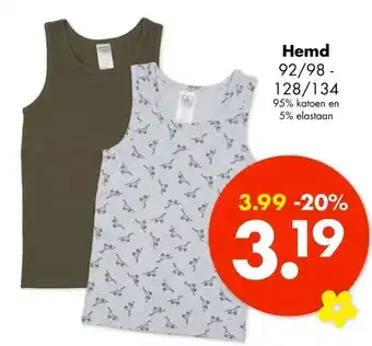 Wibra Hemd aanbieding