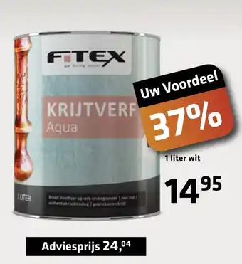 De voordeelmarkt Fitex 1 liter wit aanbieding