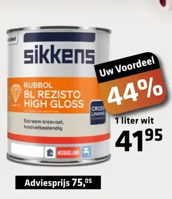 De voordeelmarkt Sikkens 1 liter wit aanbieding