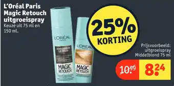 Kruidvat L'Oréal Paris Magic Retouch uitgroeispray aanbieding