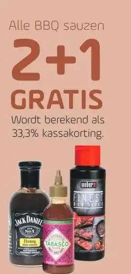 Coppelmans Alle bbq sauzen 2+1 gratis aanbieding