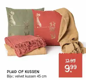 Xenos Plaid of kussen aanbieding