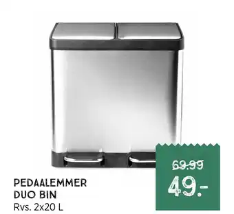 Xenos Pedaalemmer Duo Bin 40L aanbieding