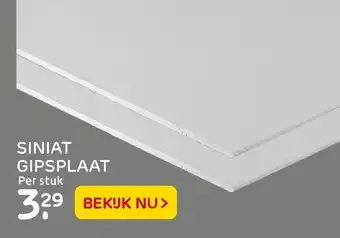 Praxis Siniat Gipsplaat aanbieding